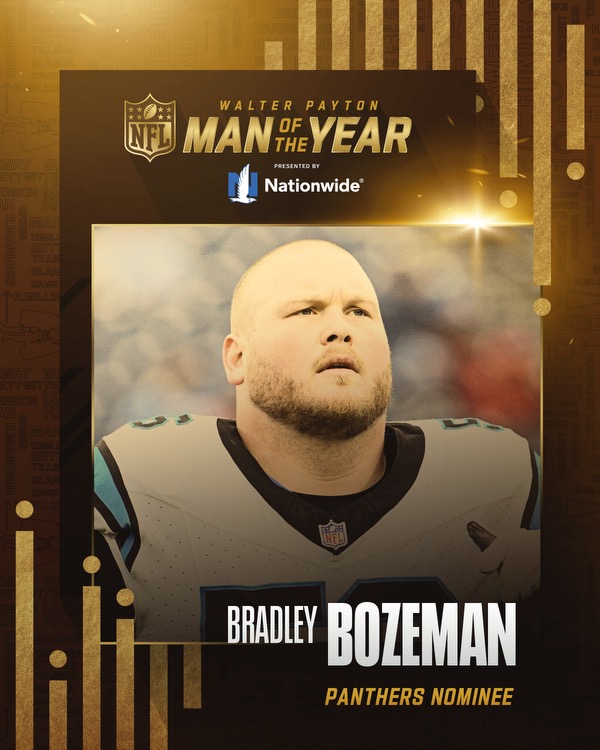Bradley Bozeman Walter Payton Man of the Year Nominee 2023